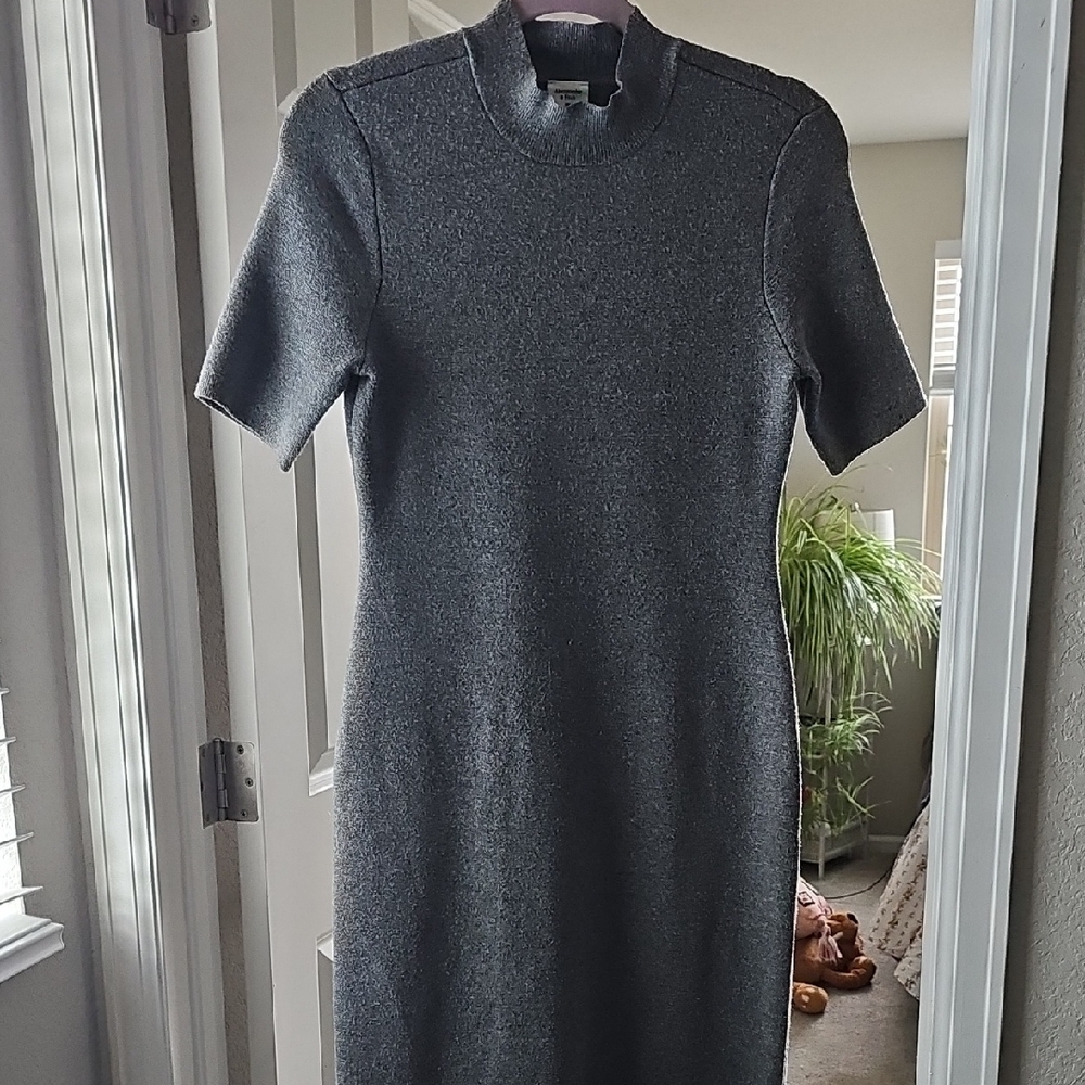Abercrombie & Fitch Charcoal Midi Dress